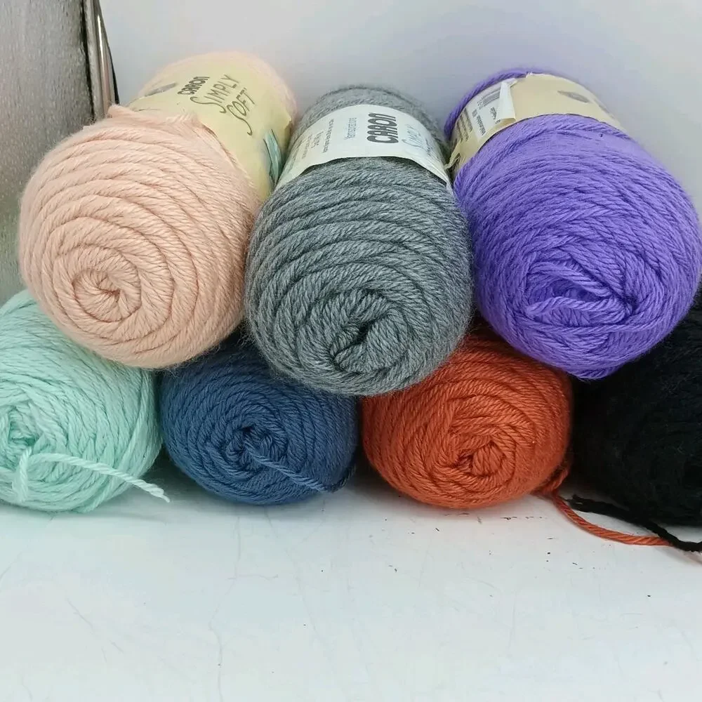 7X Caron Simply Soft Acrylic Worsted Weight Yarn Skein